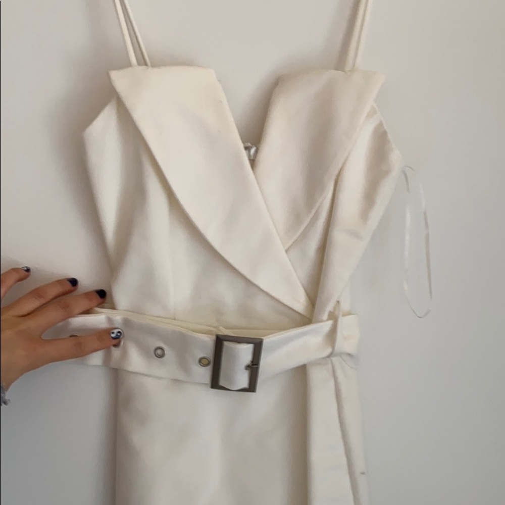 White cocktail dress